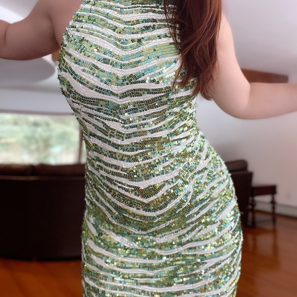 French Connection sequin prom cocktail dress